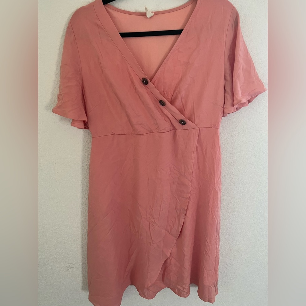 Pinkblush Coral Maternity Dress, L